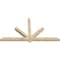 Ekena Millwork Kennewick Rough Sawn Timber Gable Bracket, Douglas Fir, 84"W x 45"H x 4"D x 4"F, 13/12 Pitch GBW084X45X0404KEN00RDF - alternate 3